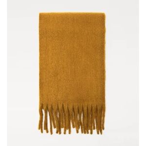 Zara Brushed Scarf - Mustard